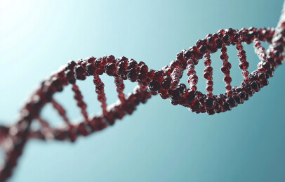 DNA与生物科技概念3D渲染