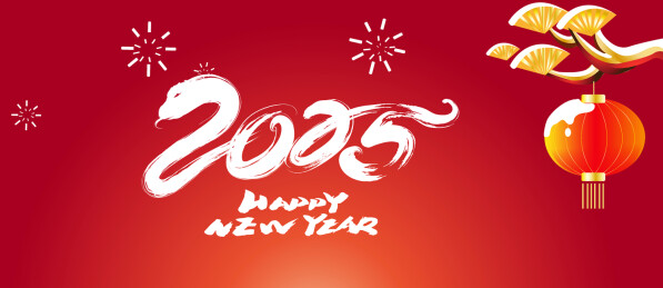 2025年中国蛇年书法标志海报庆典设计