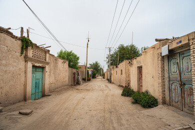 中国新疆莎车县老城区小巷子遗址风貌