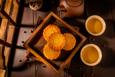 传统节日中秋节美食月饼