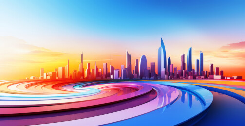 抽象简约空间感未来背景主图