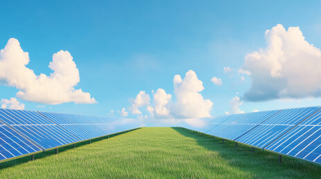 3D渲染光伏发电板