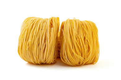 南瓜竹升面干面块特写