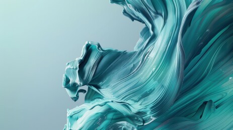 蓝色丙烯油墨笔迹