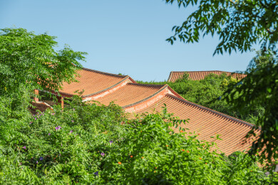 航拍中国福建泉州金交椅山古窑址