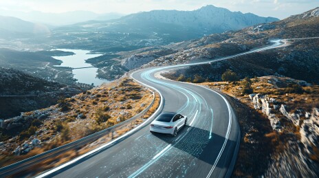 辅助驾驶主题插画