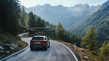 辅助驾驶主题插画