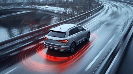 辅助驾驶主题插画