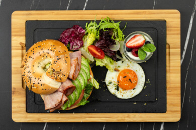 贝果三明治套餐