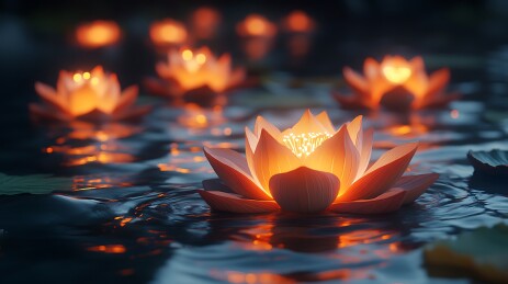 中元节河灯祭祀