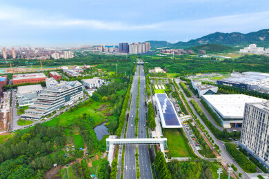 青岛中德生态园横云山路地铁站