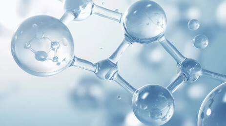 蓝色微观细胞分子结构医疗背景