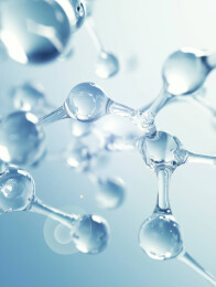 蓝色微观细胞分子结构医疗背景