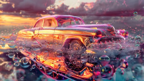 水上的车