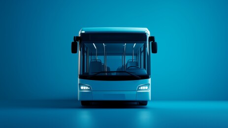 未来感酷炫电动巴士概念车