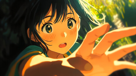 可爱美少女青春插画