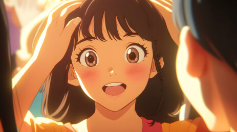 可爱美少女青春插画