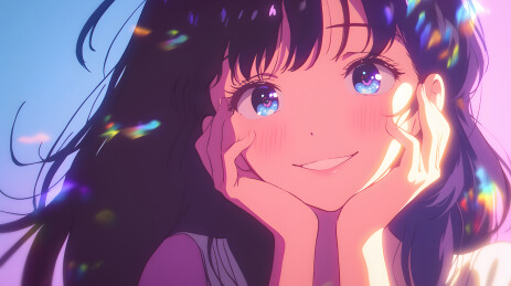 可爱美少女青春插画