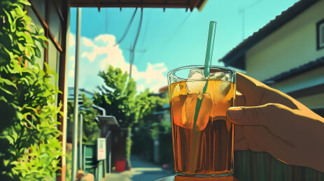 装在杯子的饮料