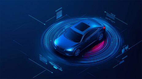 智能自动驾驶汽车概念图