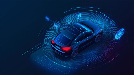智能自动驾驶汽车概念图