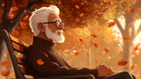 关怀老人背景图