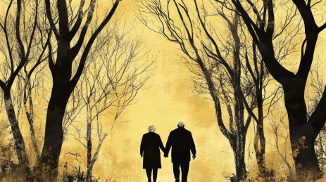 关怀老人背景图