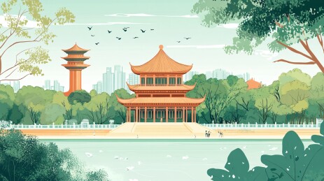 晴川阁热门城市旅游景点