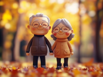 3d夫妻陪伴温馨场景