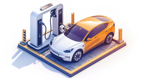【AIGC】未来感新能源汽车充电