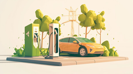 【AIGC】未来感新能源汽车充电