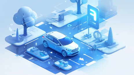 【AIGC】未来感新能源汽车充电