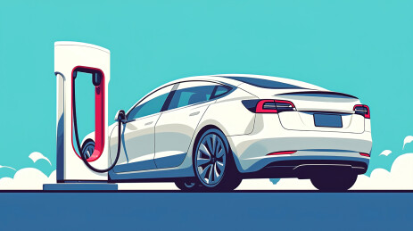 【AIGC】未来感新能源汽车充电