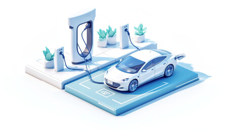 【AIGC】未来感新能源汽车充电