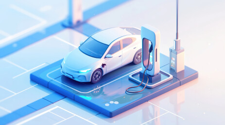 【AIGC】未来感新能源汽车充电
