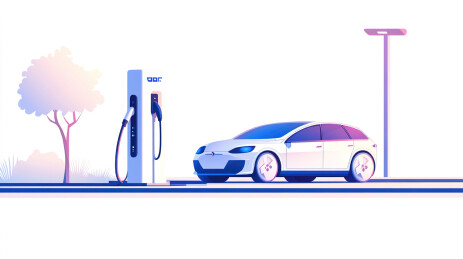 【AIGC】未来感新能源汽车充电