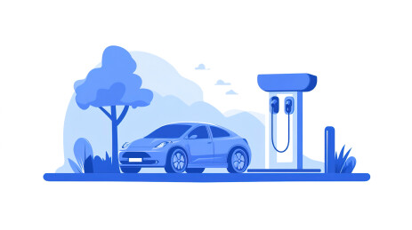 【AIGC】未来感新能源汽车充电