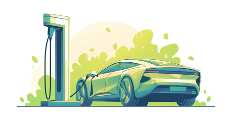 【AIGC】未来感新能源汽车充电