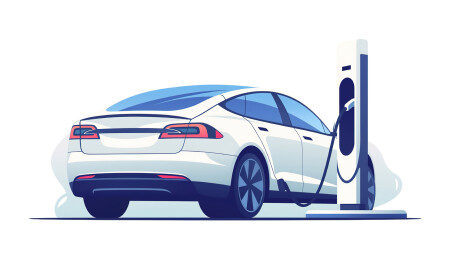 【AIGC】未来感新能源汽车充电