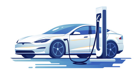 【AIGC】未来感新能源汽车充电