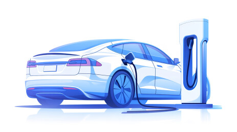 【AIGC】未来感新能源汽车充电
