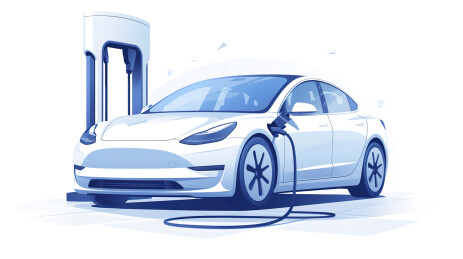 【AIGC】未来感新能源汽车充电