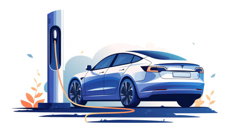 【AIGC】未来感新能源汽车充电