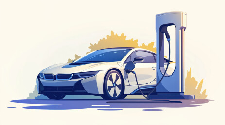 【AIGC】未来感新能源汽车充电