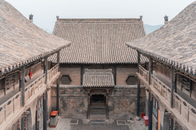王家大院高家崖敬业堂后院