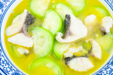 一碗丝瓜鱼片汤