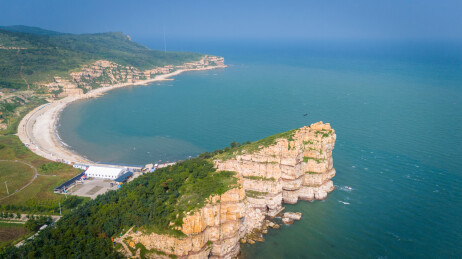 山东烟台大黑山岛龙爪山地质公园海蚀地貌