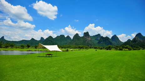 广西桂林桂海晴岚景区风光