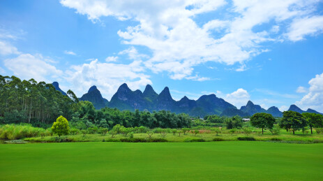 广西桂林桂海晴岚景区风光