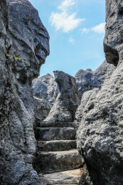 中国湖北宜昌奥陶纪石林景区风光